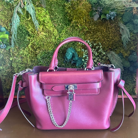 MICHEAL KORS Hamilton Legacy Large Leather  Belted Satchel - Picture 7 of 8